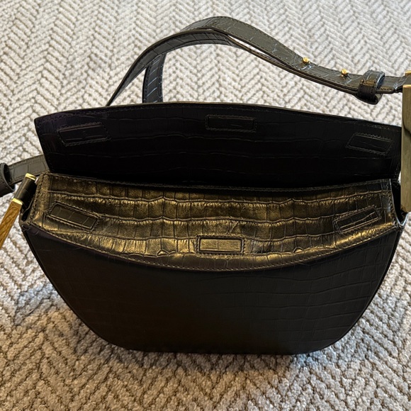 DeMellier BERGEN BAG - CROC EFFECT BLACK - Picture 8 of 13